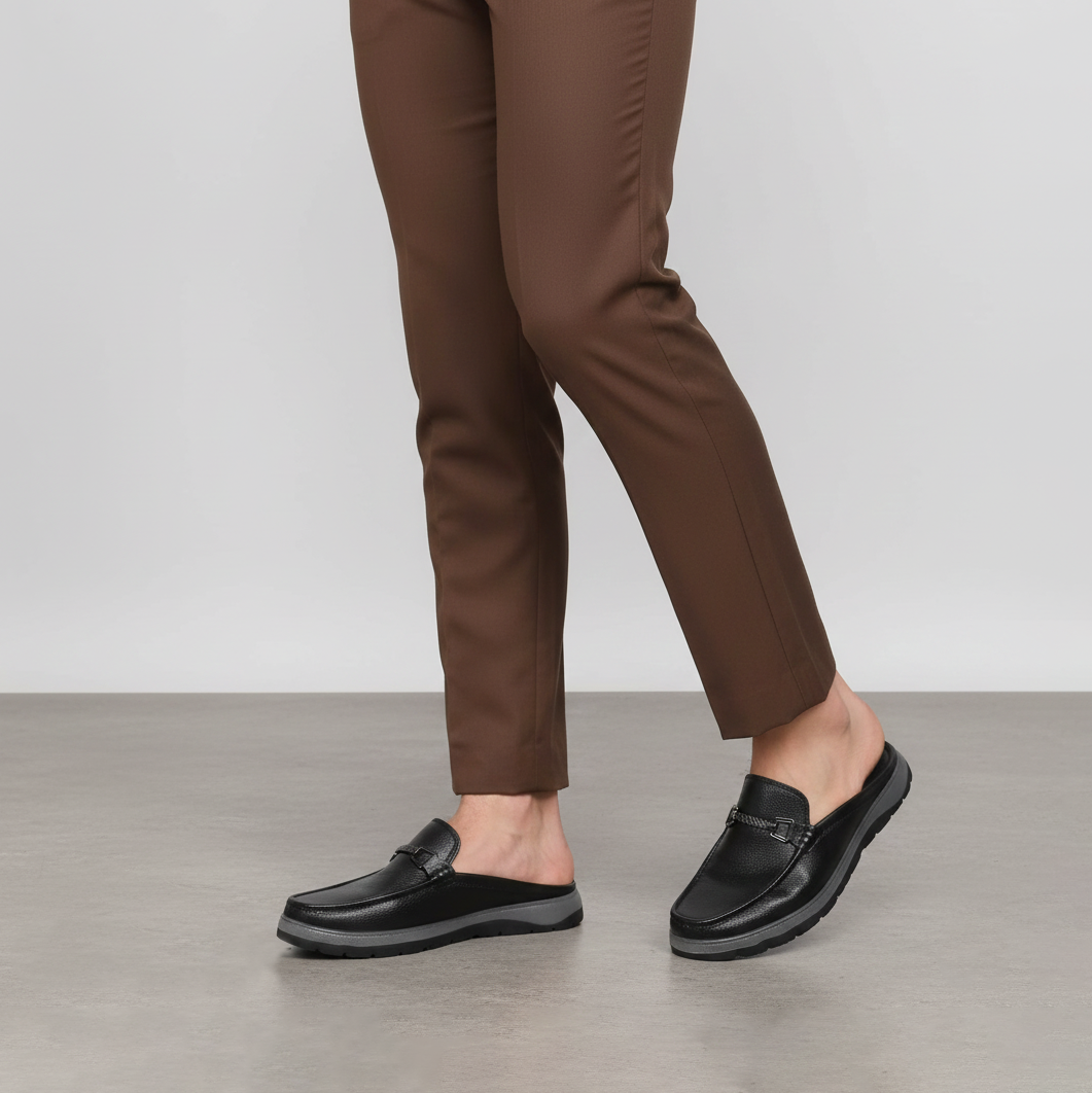 Men’s Leather Casual FL505BK| Budget King