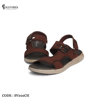 Men’s Leather Sandal SV-202 CH Budget King