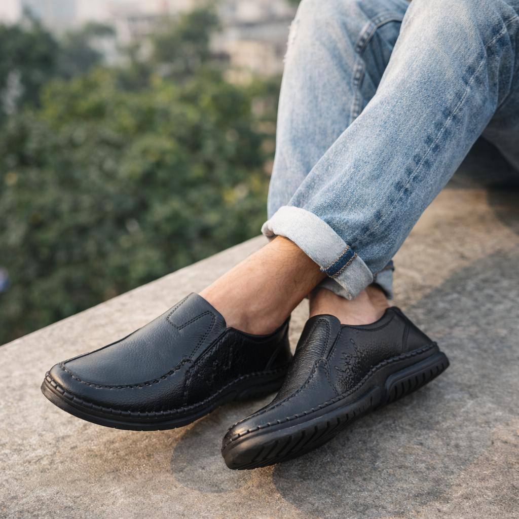 Men’s Leather Sacchi SC-99BK Budget King