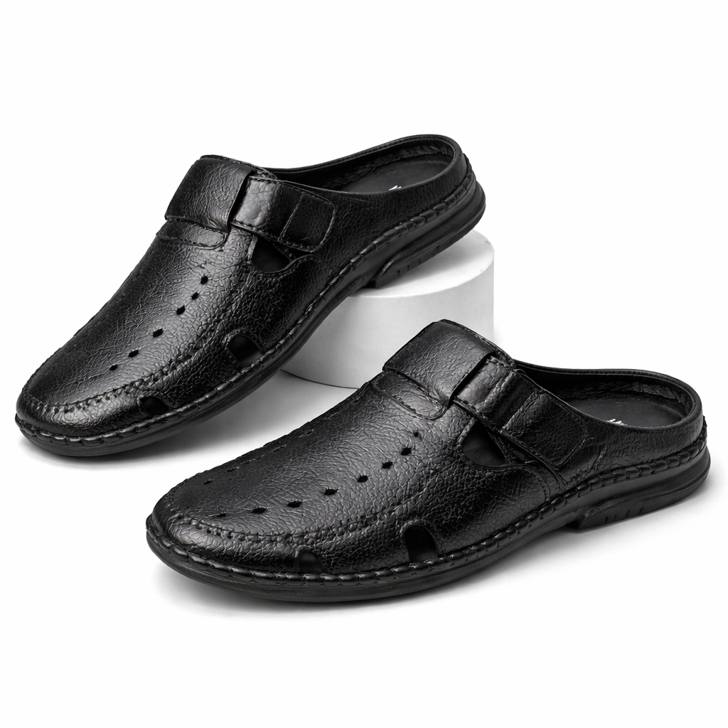 Men’s Leather Sacchi SC-98BK | Budget King