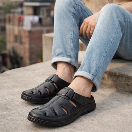 Men’s Leather Sacchi SC-111BK Budget King