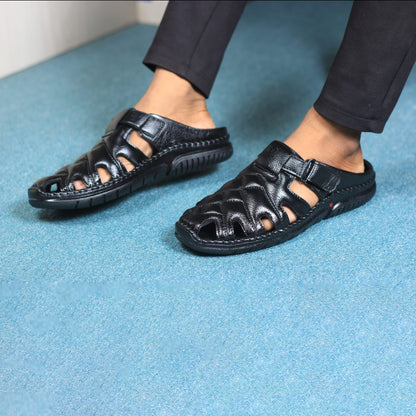 Men’s Leather Sacchi SC-100BK | Budget King