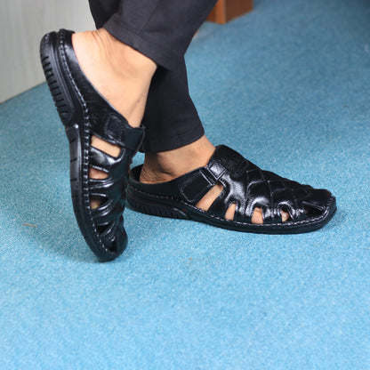 Men’s Leather Sacchi SC-100BK | Budget King