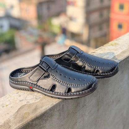 Men’s Leather Sacchi SC-98BK | Budget King