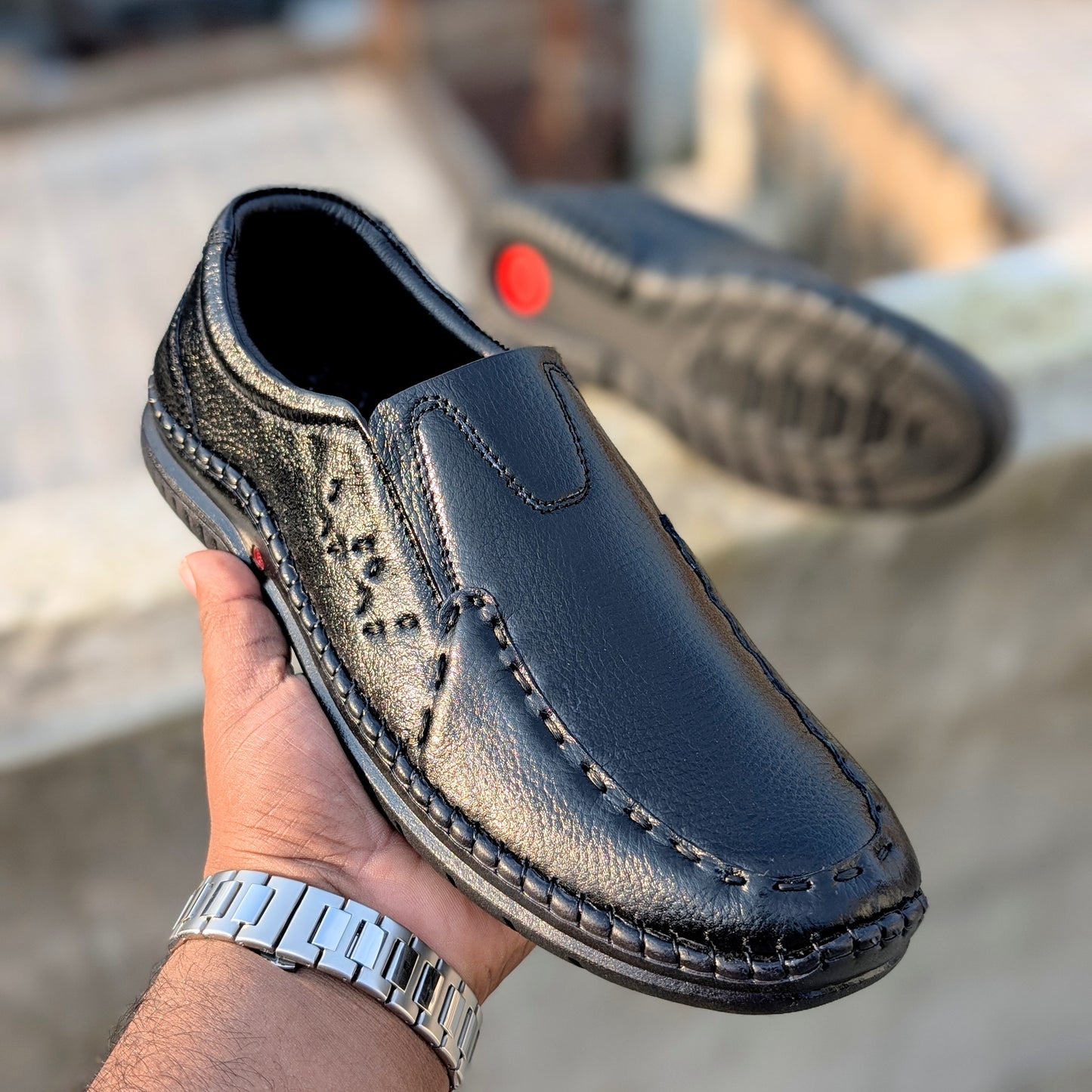 Men’s Leather Sacchi SC-99BK Budget King