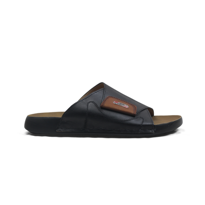 Men’s Leather Sandal FL-66 BK Budget King