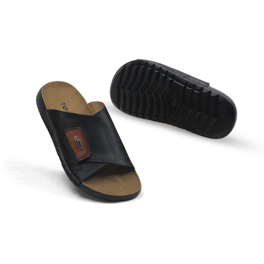 Men’s Leather Sandal FL-66 BK Budget King